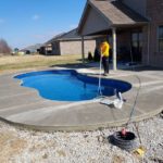 Skimming Backyard Pool